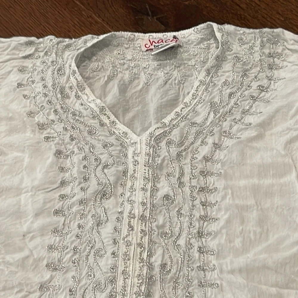 Chach Beach Girls White Coverup Size 6